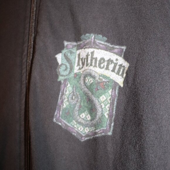 Harry Potter Slytherin Light Zip-Up Hoodie Size XL - Picture 3 of 5